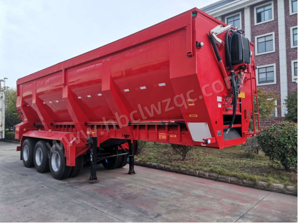 HLV9402ZLS 雙胎 9.3 米長（瀝青混凝土）輸送帶自卸半掛車